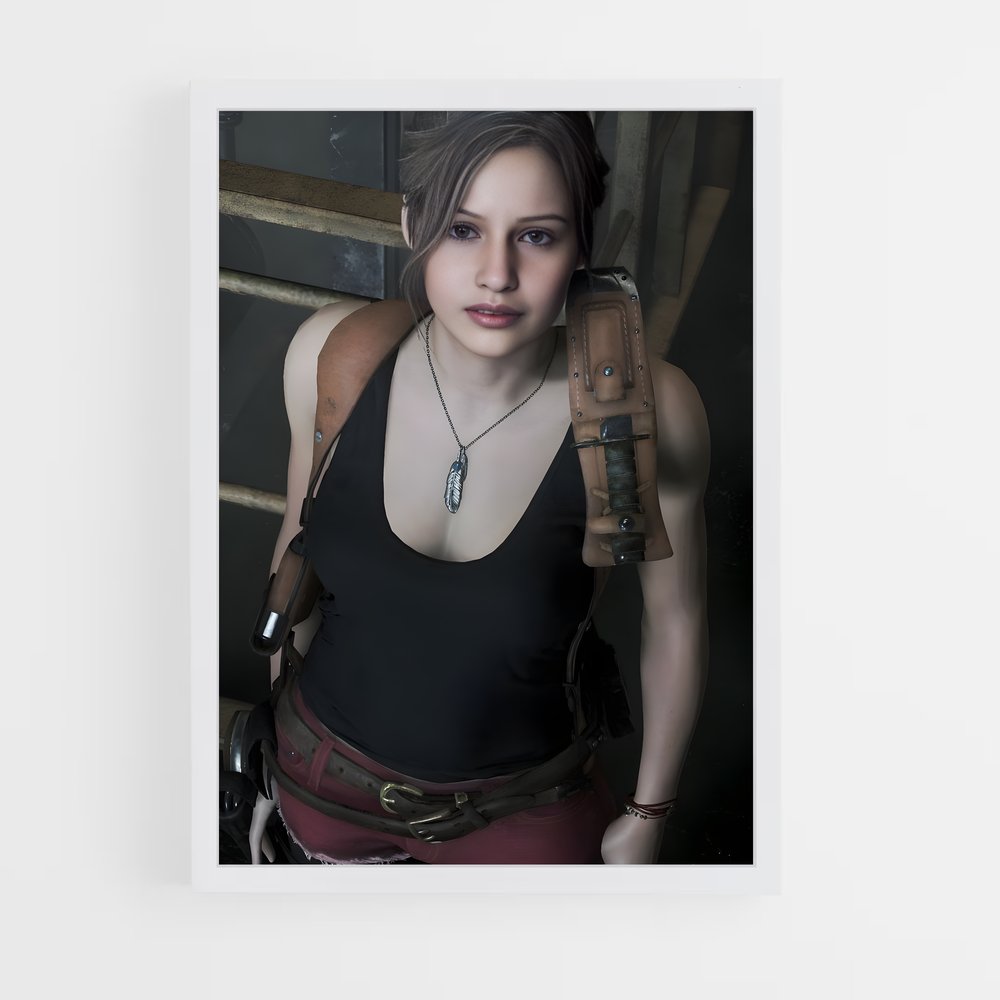 Poster Claire Redfield – affiche Resident Evil (vue 3)